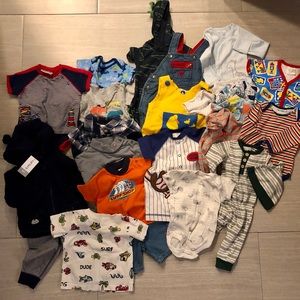 Lot of 25 Baby Boys Clothing Clothes 6-9 Months 6 9 Months Infant